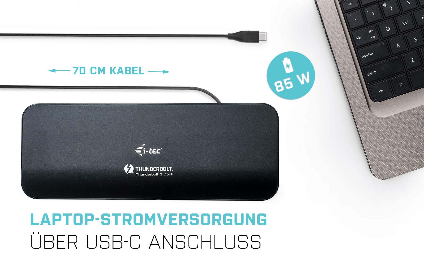i-tec-thunderbolt-3-station-d-accueil-2x-4k-1x-5k-hdmi-85w-power-delivery image 5