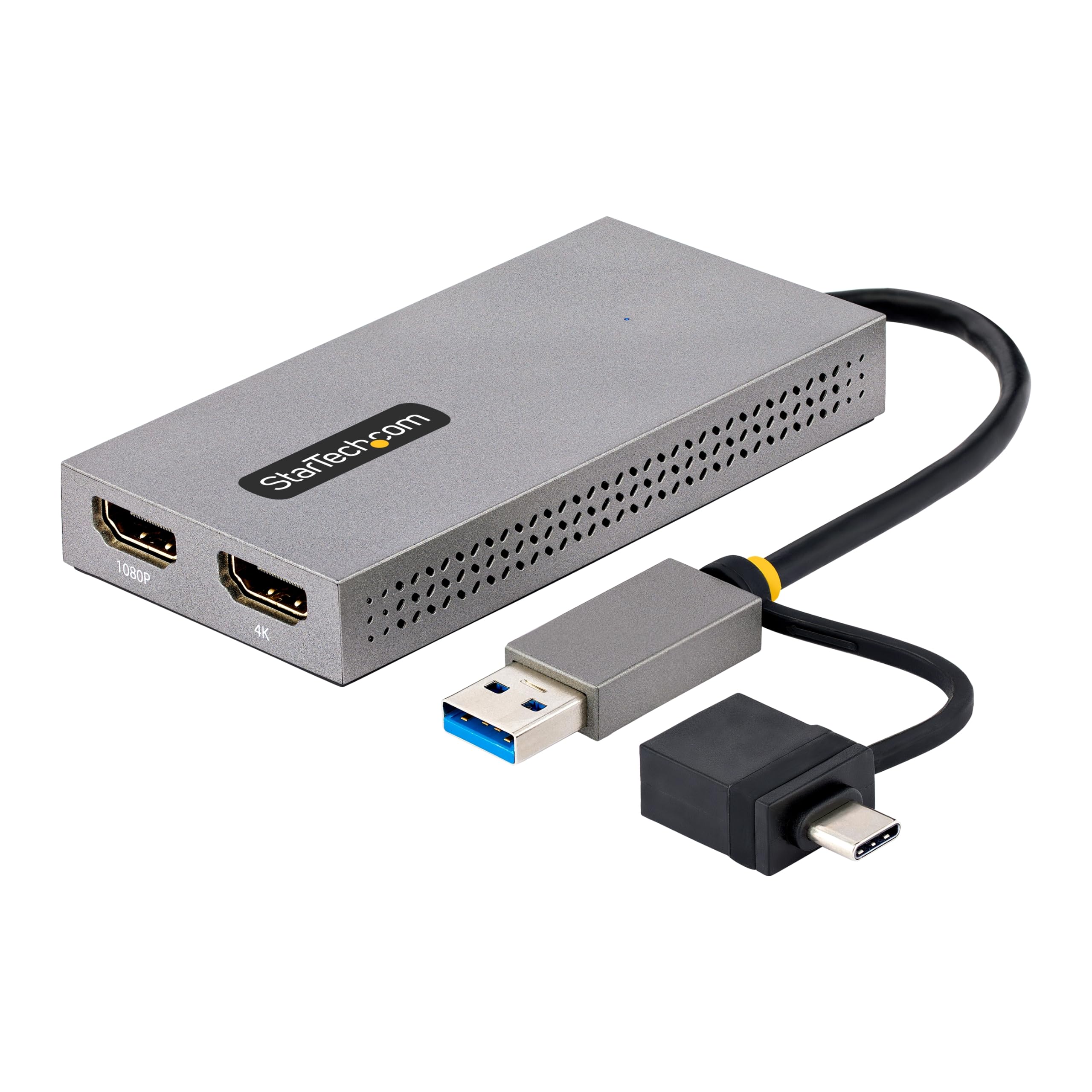 startech-com-convertisseur-usb-3-0-a-c-vers-double-hdmi-4k30-1080p image 1