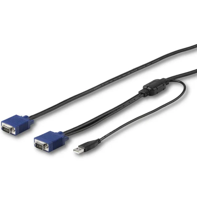 startech-com-rkconsuv15-c-ble-kvm-usb-vga-4-6-m-pour-console-rack image 1