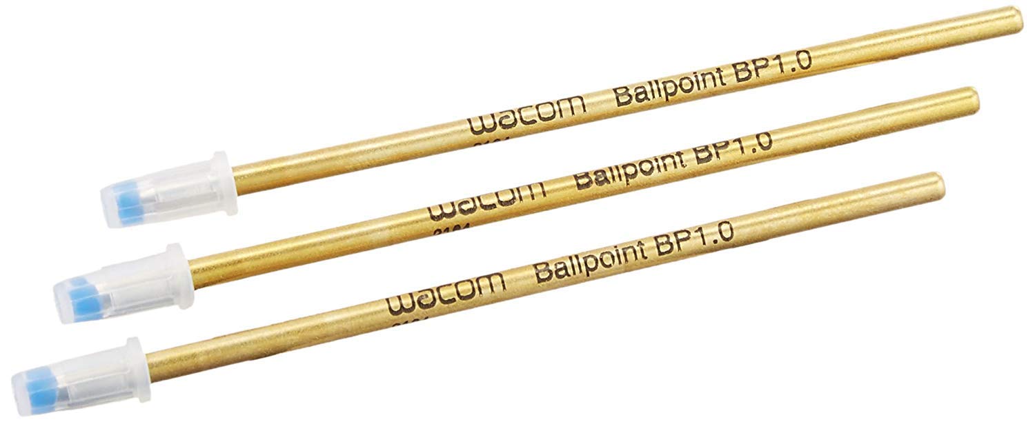 wacom-ballpoint-bp-1-0-recharge-stylo-bille-lot-de-3-cartouches-noires-1-0-mm image 2