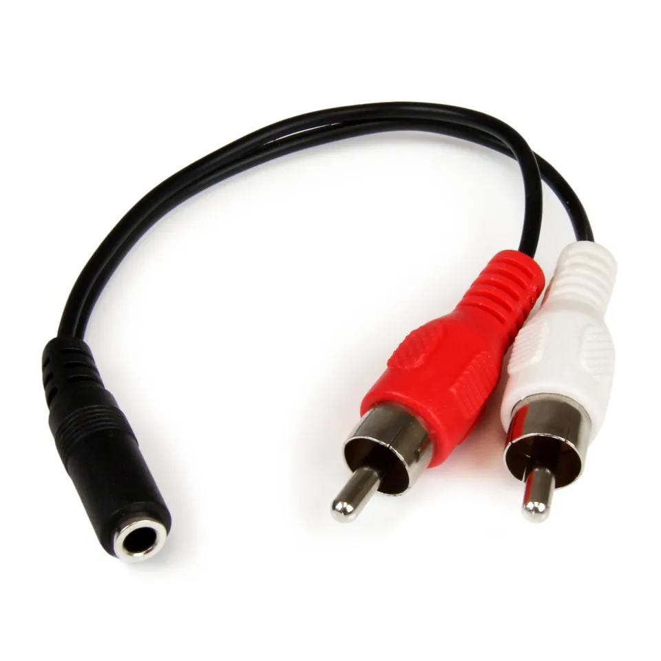 startech-com-st12mhdlan-series-c-ble-audio-3-5mm-femelle-vers-2x-rca-m-le-15cm-m image 1