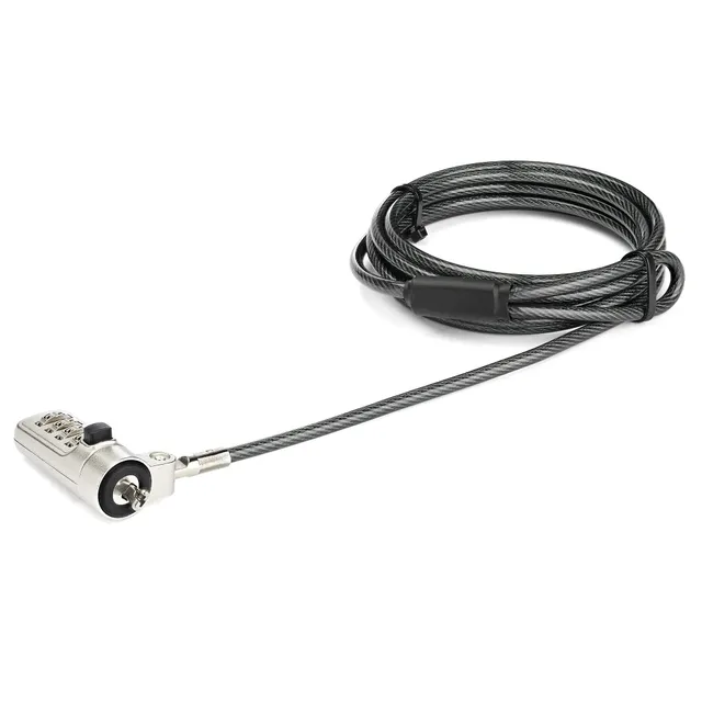 startech-com-c-ble-antivol-pc-portable-noble-wedge-2m-code-4-chiffres image 1