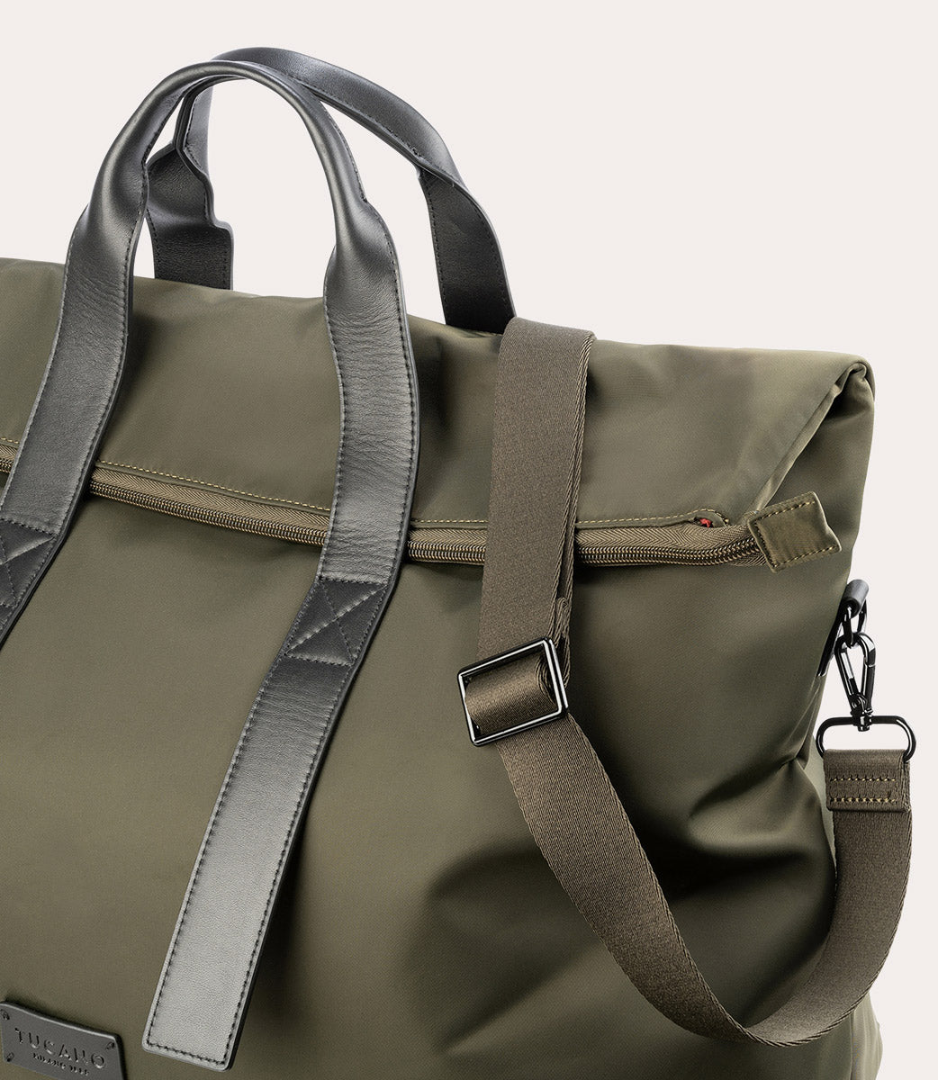 tucano-fold-weekender-bag-sac-de-voyage-nylon-recycl-et-cuir-15-6 image 7
