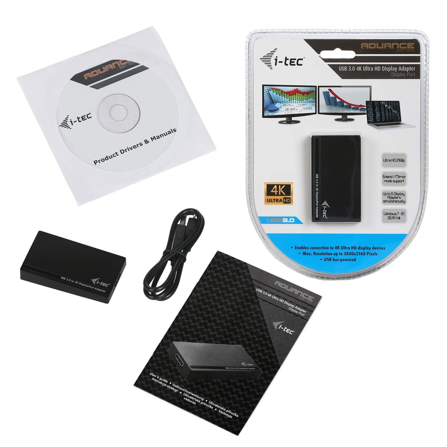 i-tec-adaptateur-usb-3-0-vers-displayport-4k-ultra-hd image 4