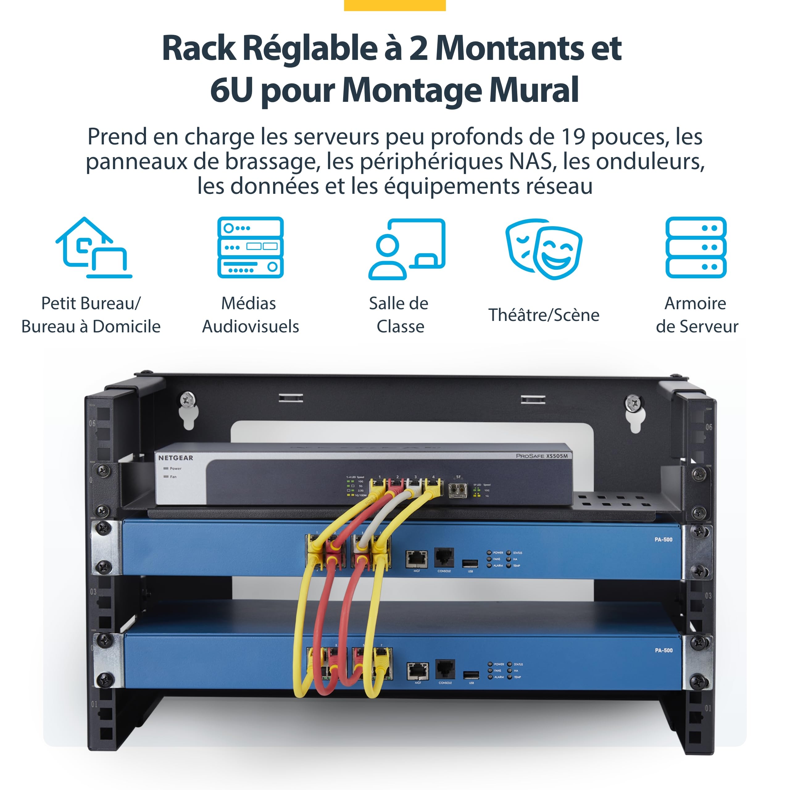 startech-com-rack-mural-6u-2-montants-19-profondeur-r-glable-40-cm-ouvert image 2