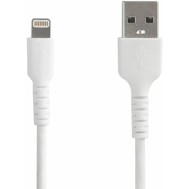 startech-com-pm1115xx-c-ble-lightning-vers-usb-renforc-kevlar-2-m-mfi-blanc image 1