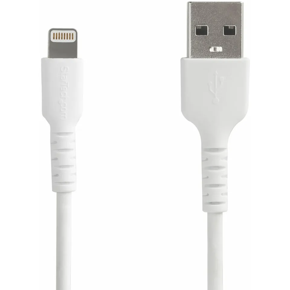 startech-com-pm1115xx-c-ble-lightning-vers-usb-renforc-kevlar-2-m-mfi-blanc image 1