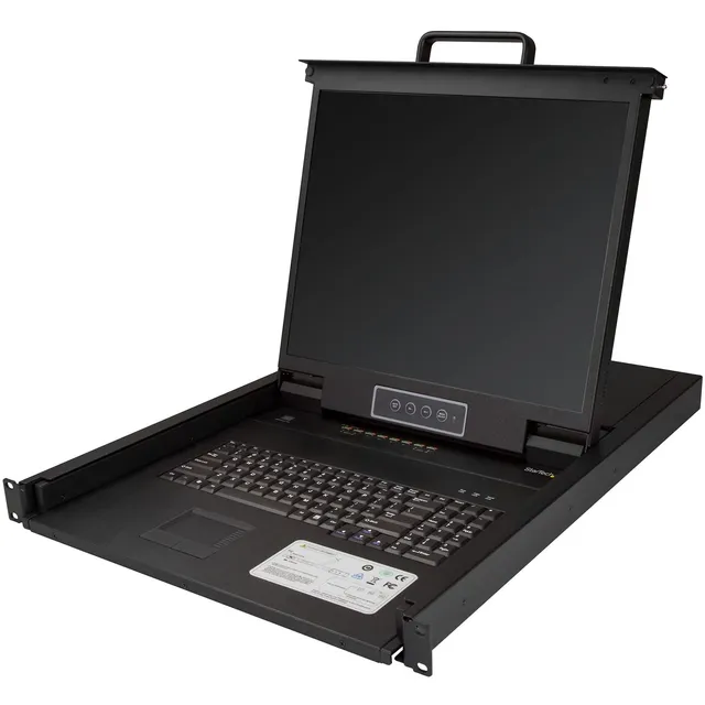 startech-com-rkcons1908k-console-kvm-lcd-19-8-ports-rack-1u-avec-c-bles-1-8-m image 1