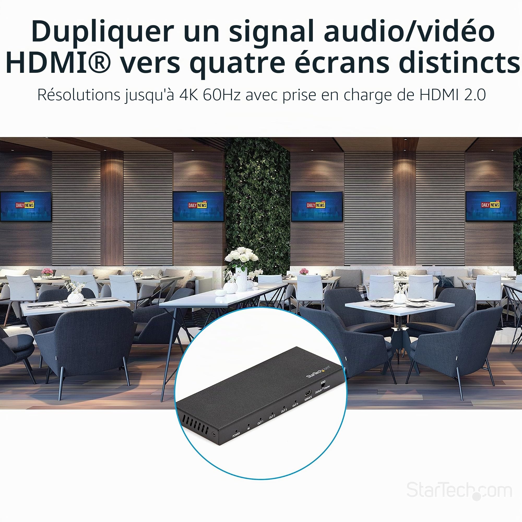 startech-r-partiteur-hdmi-1-vers-4-4k-60hz-hdmi-2-0b-hdr image 7